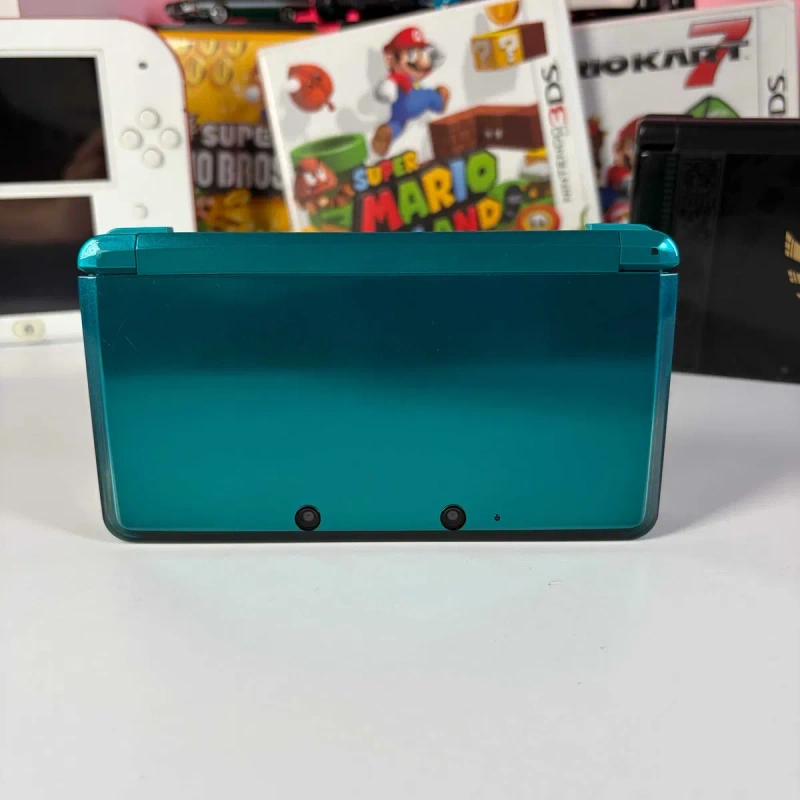 Консоль Nintendo 3DS 32GB Aqua Blue Б/У приставка нінтендо 3дс аква блю асортимент ретро консолі нінтендо — фото 2