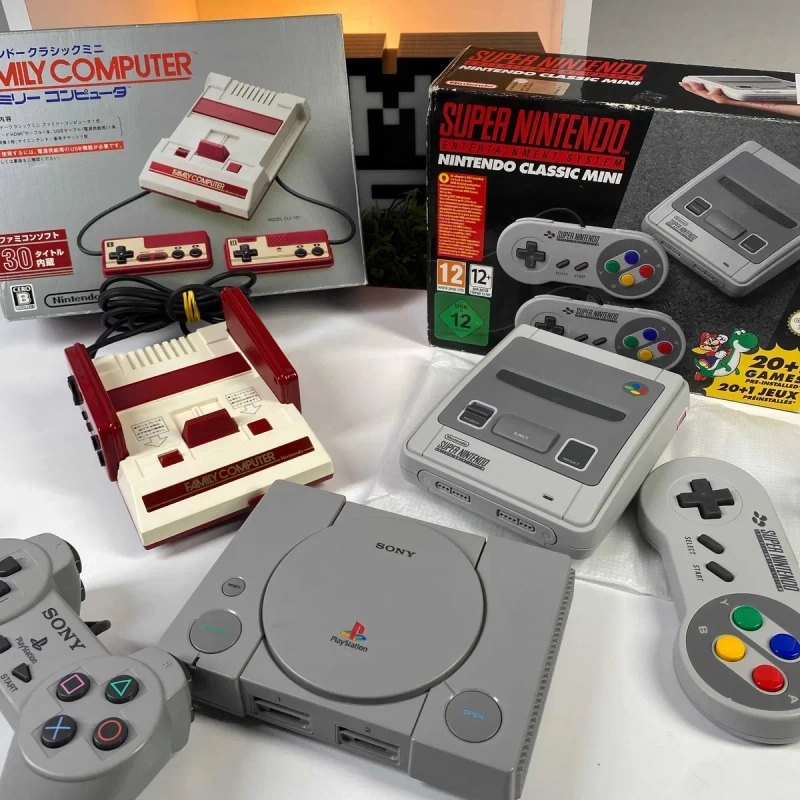 Консоль Nintendo SNES Classic Mini CLV-301 Б/У + 2 оригінальний геймпад SNES Mini приставка нінтендо снес Міні в оригінальній коробці — фото 6