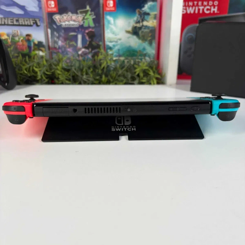 Консоль Nintendo Switch OLED Model HEG-001 64GB Blue Red Б/У портативна консоль Нінтендо свіч олед асортимент — фото 4