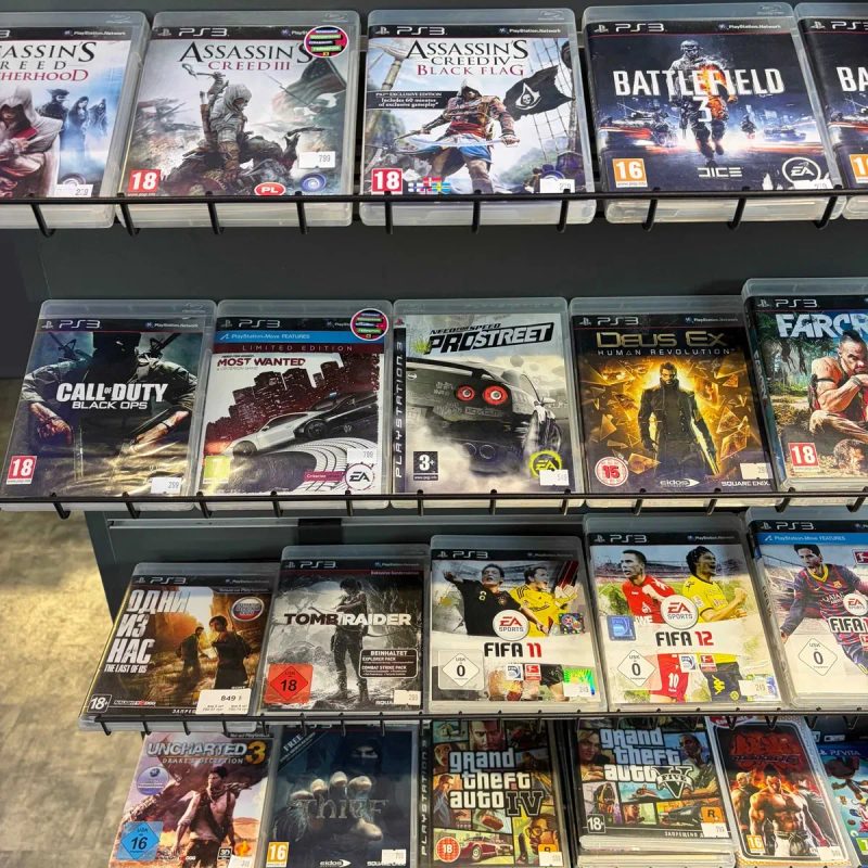 Консоль PlayStation 3 Slim 250GB Б/У ПС3 приставка соні Плейстешен 3 Слім асортимент PS3 та ігор — фото 6