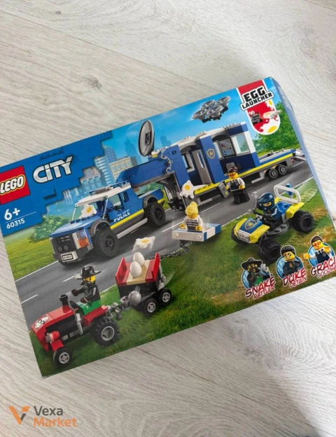 Конструктор LEGO City Поліцейський трейлер для перевезення автомобілів 60315