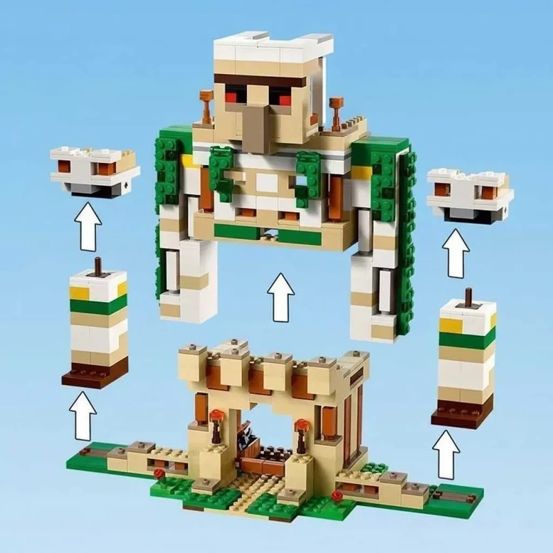 Конструктор Майнкрафт Крепость Железный Голем, 998 деталей. Minecraft — фото 5
