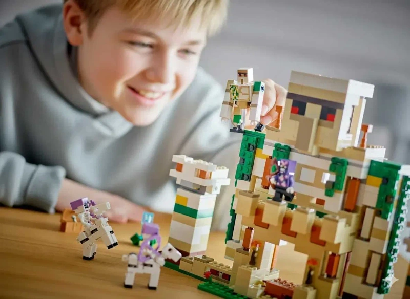 Конструктор Майнкрафт Крепость Железный Голем, 998 деталей. Minecraft — фото 8