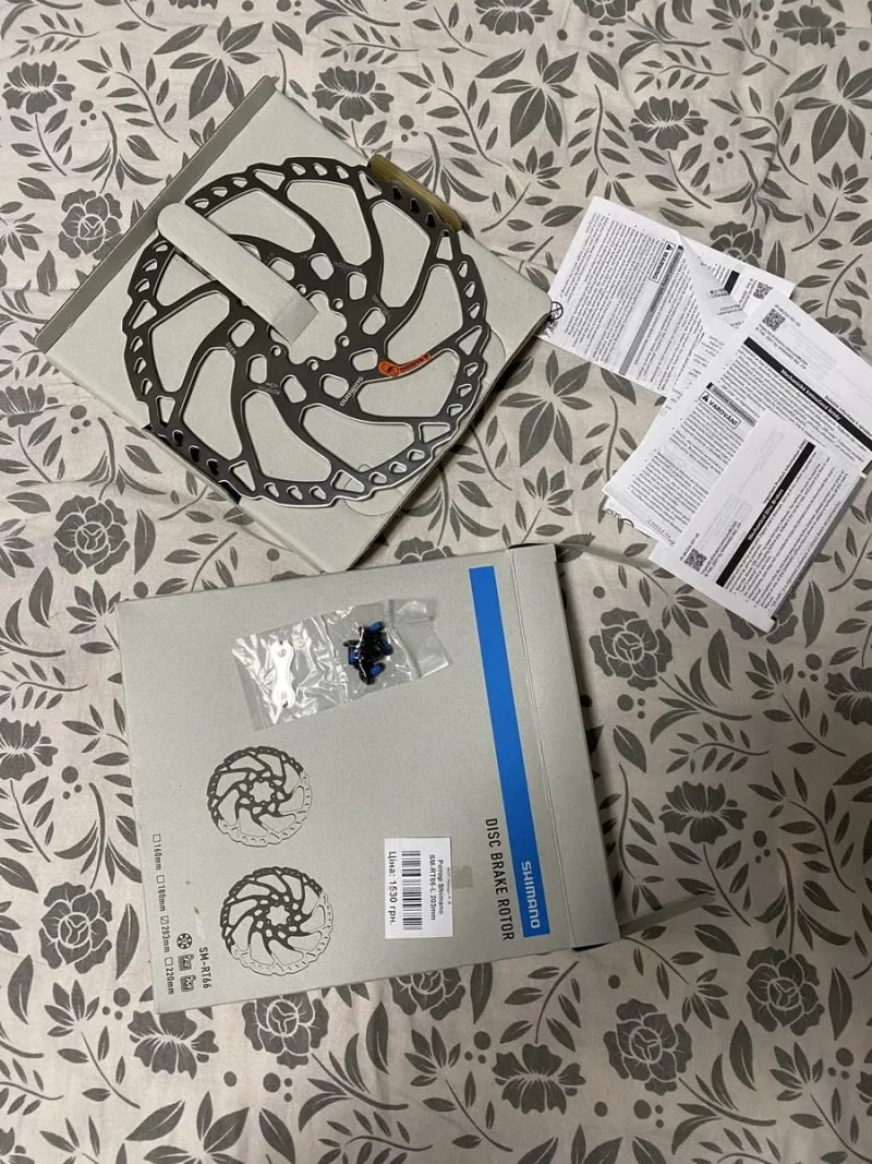 Коплект Диски  avid g3cs+ болти  , Sram , SHIMANO RT66 203mm — фото 3