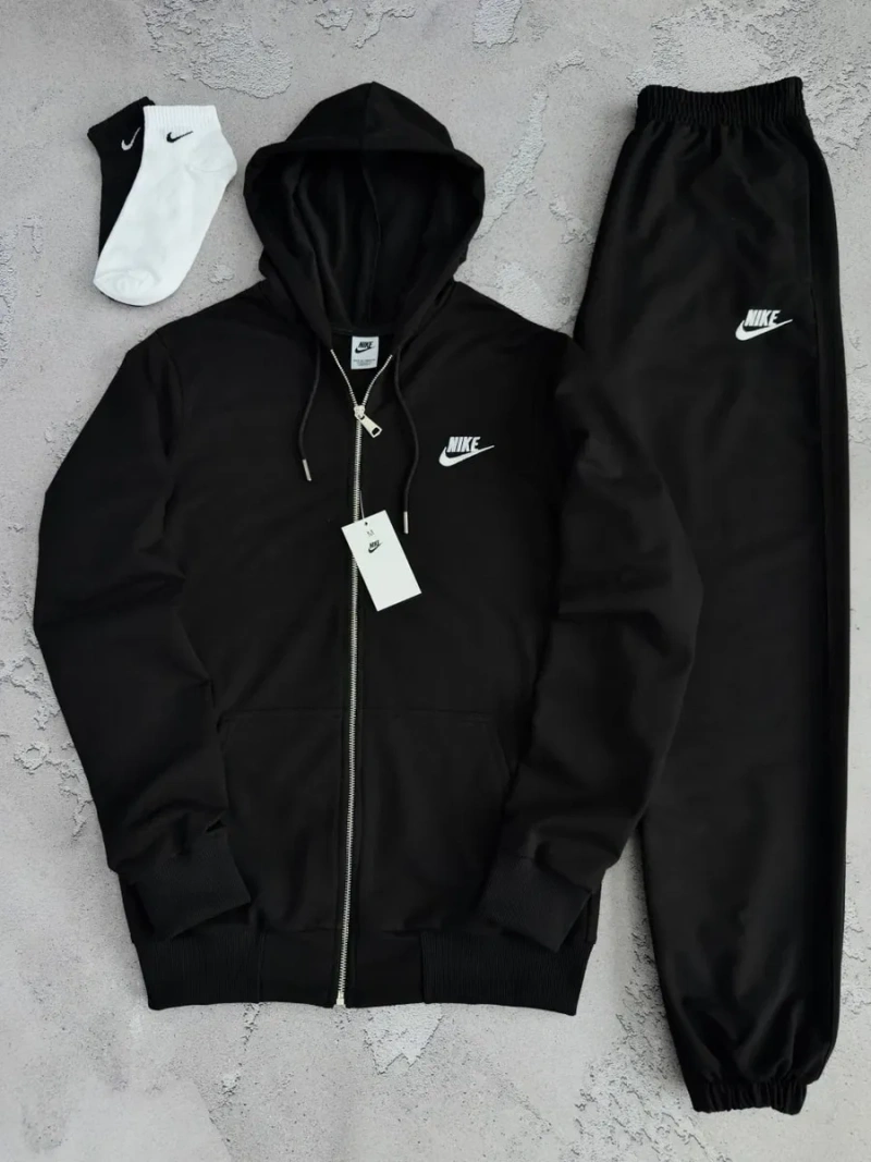 Костюм NIKE зіп-худі та штани + Подарунок! Спортивний костюм найк норма та батал. — фото 5