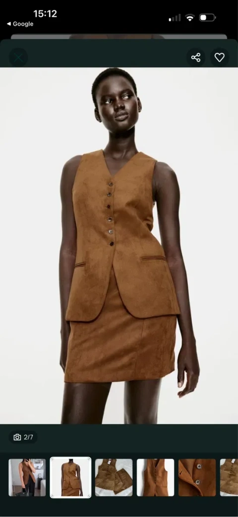 Костюм спідниця жилет Zara H&M