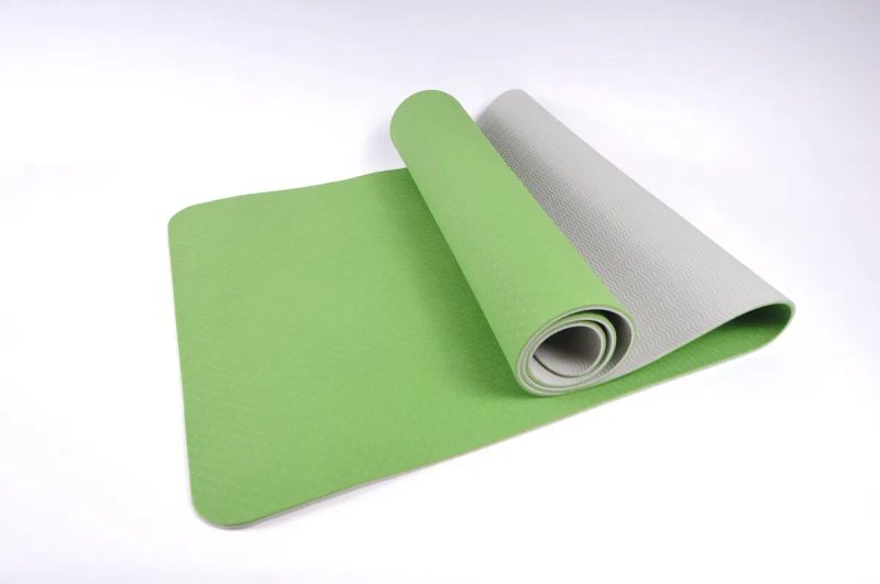 Коврик + чехол Yoga Mat TPE 6/8мм, каремат для фитнеса, йоги,пилатеса — фото 6