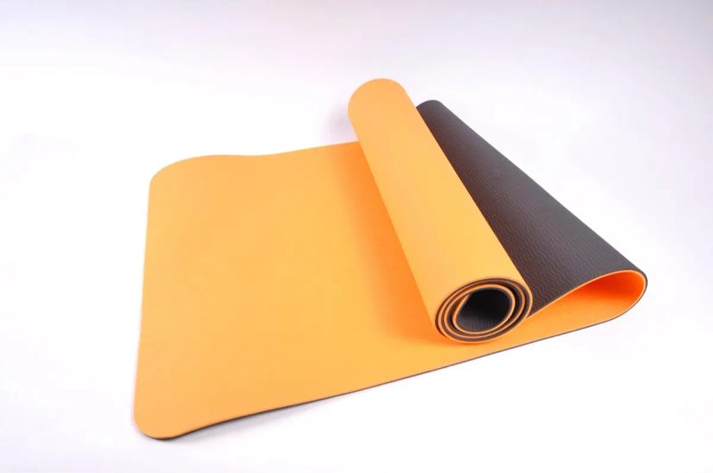 Коврик + чехол Yoga Mat TPE 6/8мм, каремат для фитнеса, йоги,пилатеса — фото 7