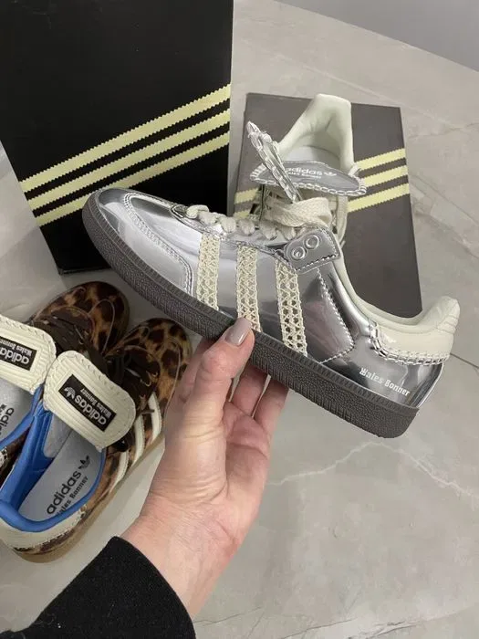 Кросівки adidas samba Wales Bonner pony leo silver adidas кроссовки — фото 3