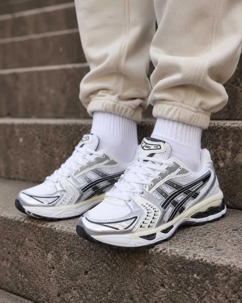 Кросівки Asics Gel-Kayano 14 білі/срібні сітка унісекс 37-41 без передоплати — фото 7