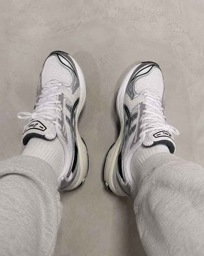 Кросівки Asics Gel-Kayano 14 білі/срібні сітка унісекс 37-41 без передоплати — фото 8