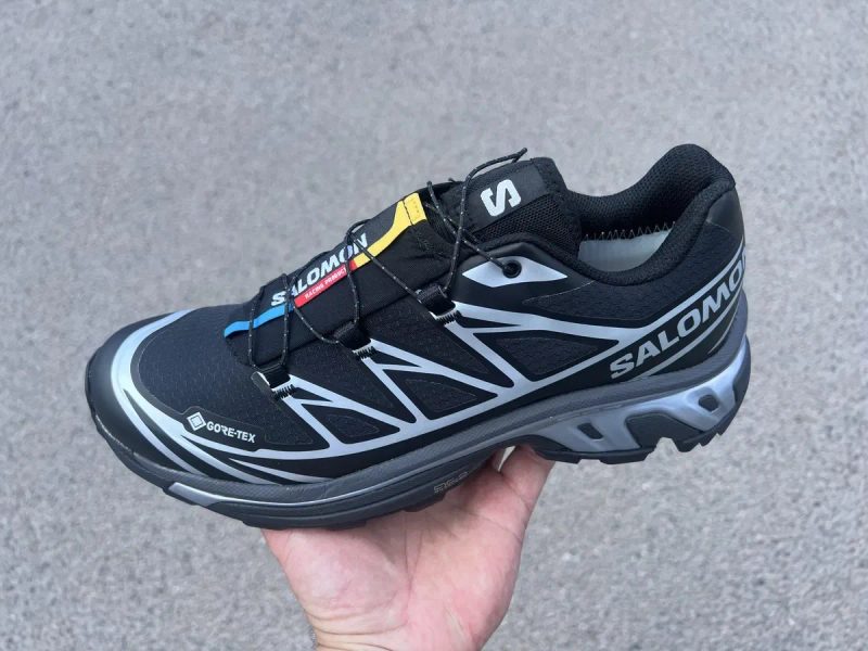 Кросівки чоловічі Salomon XT- Gore-Tex black silver. — фото 2