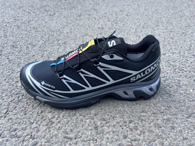 Кросівки чоловічі Salomon XT- Gore-Tex black silver. — фото 5