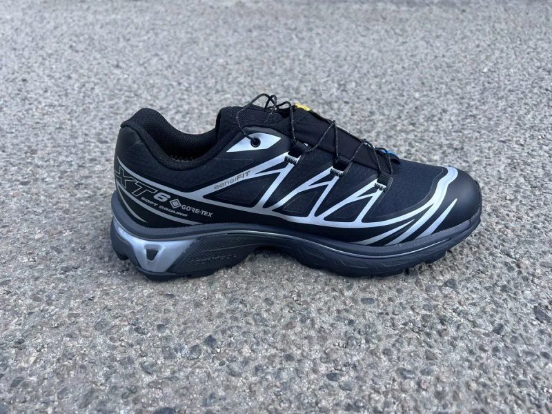 Кросівки чоловічі Salomon XT- Gore-Tex black silver. — фото 6