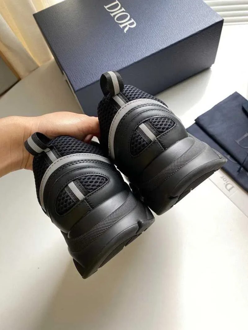 Кросівки Christian Dior B22 Black / чорні шкіряні крістіан діор НОВІ — фото 4