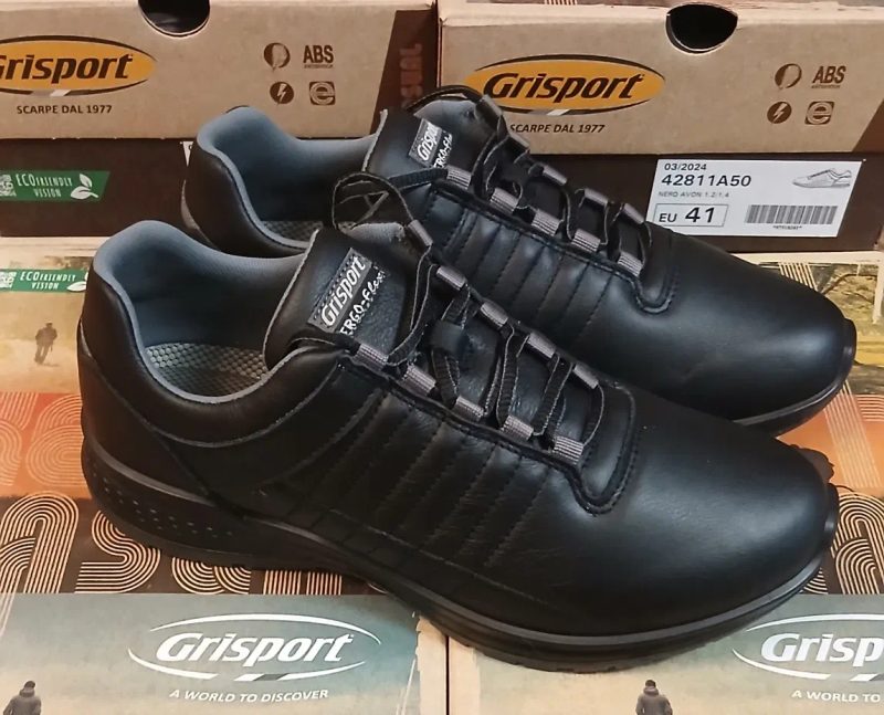 Кросівки Grisport 42811A50 Ergo-Flex Nero Avon (італійська гладка шкіра преміальної вичинки). — фото 4