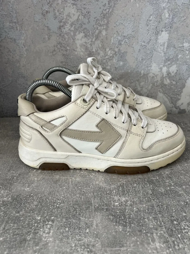 Кросівки кеди шкіряні Off-White 100% оригінал — фото 3