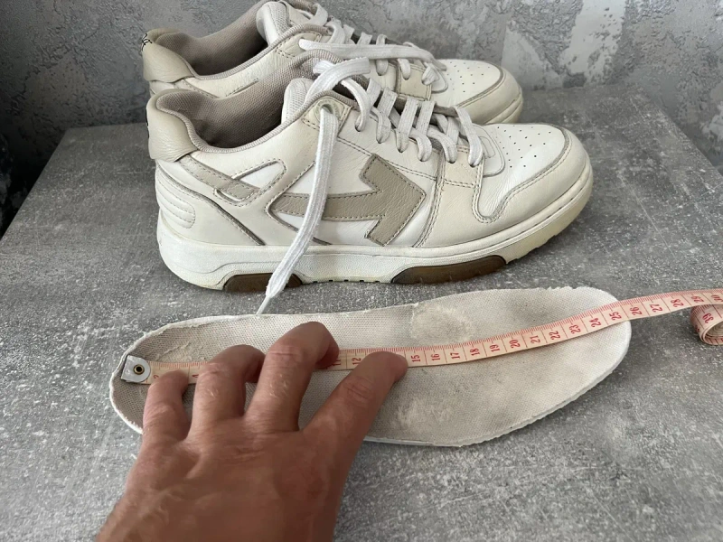 Кросівки кеди шкіряні Off-White 100% оригінал — фото 8