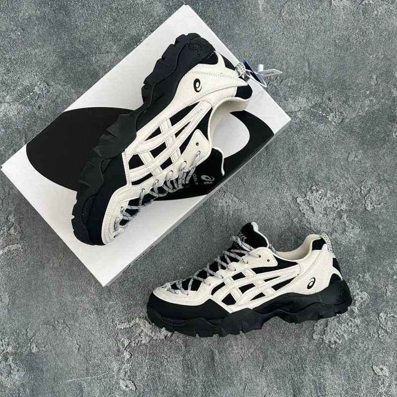 Кросівки Кроссовки Asics Gel-Pickax Oyster light Grey Чёрный Серый Чорний Сірий Кросовки демісезон — фото 3