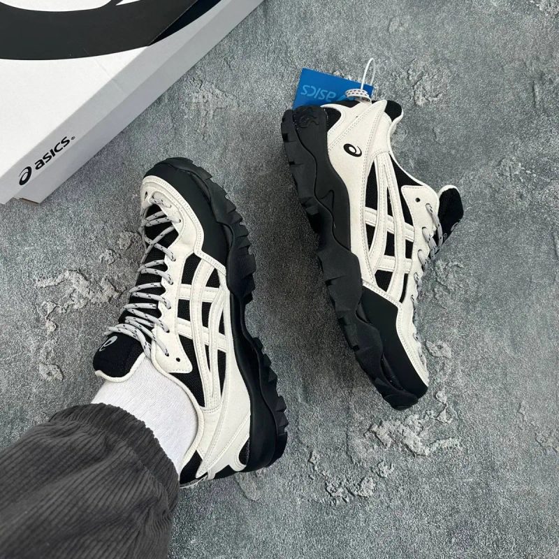 Кросівки Кроссовки Asics Gel-Pickax Oyster light Grey Чёрный Серый Чорний Сірий Кросовки демісезон — фото 4
