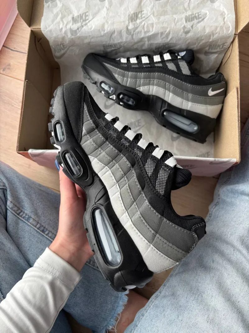 Кросівки Кроссовки Nike Air Max 95 Grey Gradient Black Серый Чёрный Сірий Чорний Кросовки демісезон — фото 6
