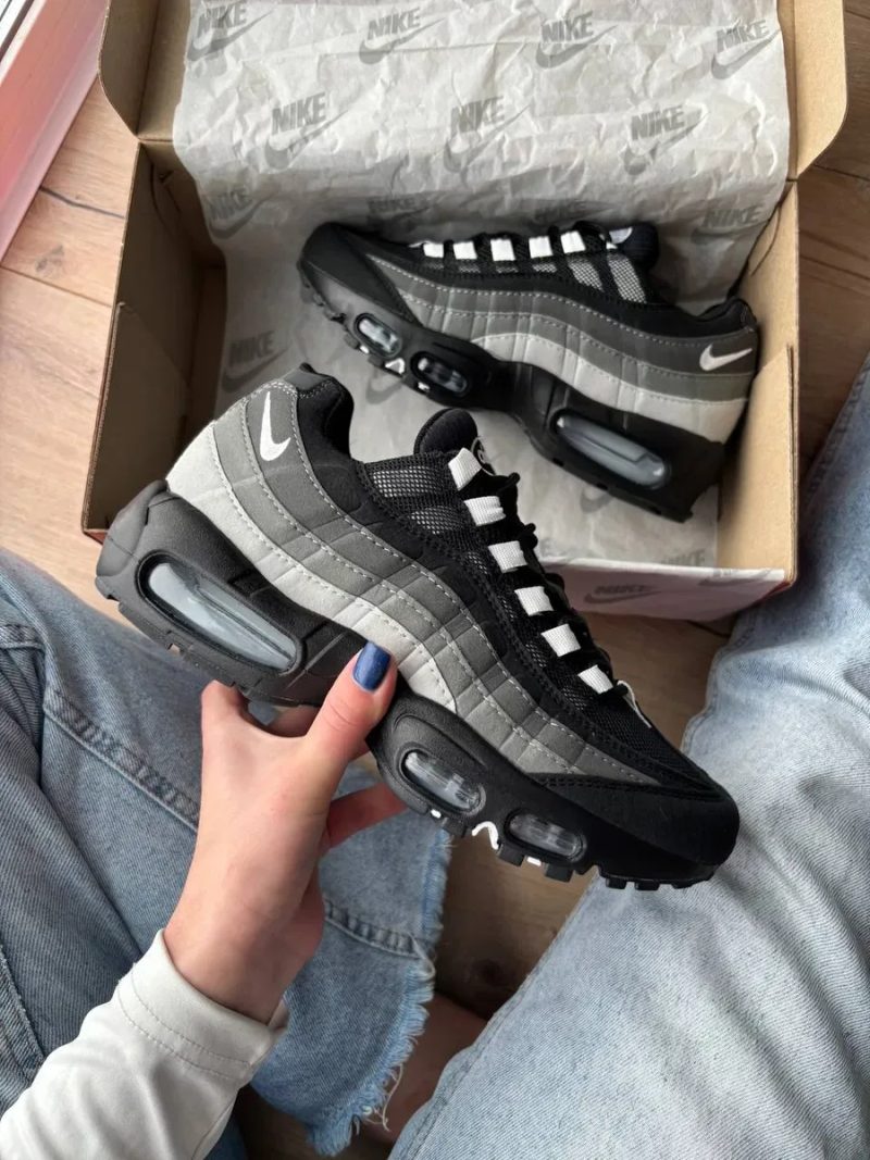Кросівки Кроссовки Nike Air Max 95 Grey Gradient Black Серый Чёрный Сірий Чорний Кросовки демісезон — фото 7