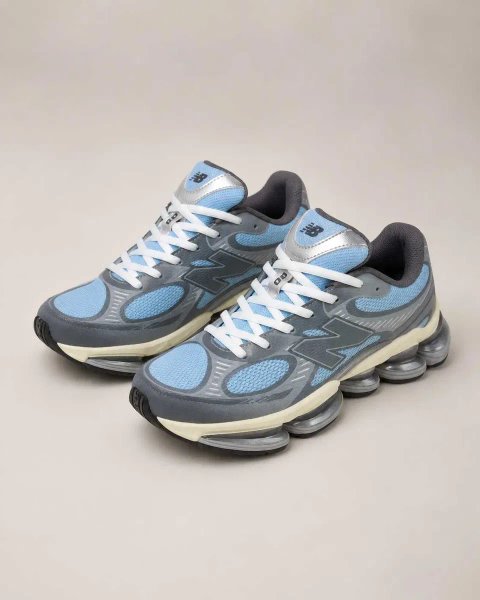 Кросівки New Balance ABZORB 2000 демісезон блакитно-сірі 36–41 без передоплати