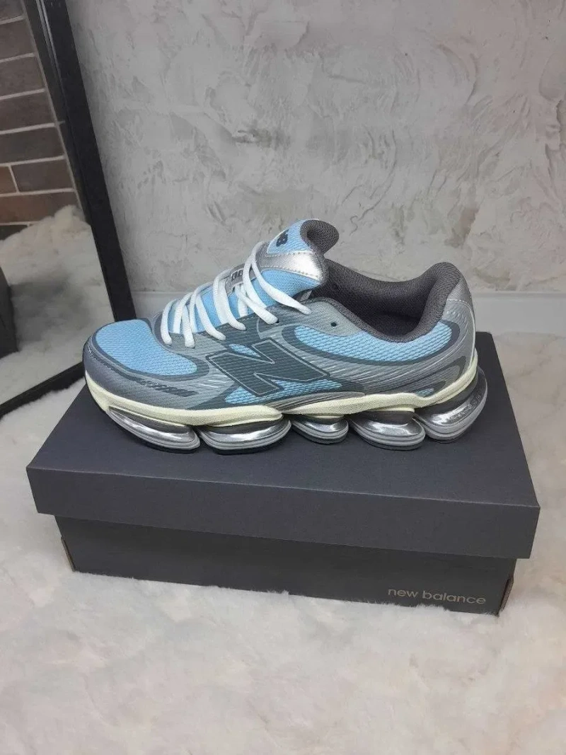 Кросівки New Balance ABZORB 2000 демісезон блакитно-сірі 36–41 без передоплати — фото 2