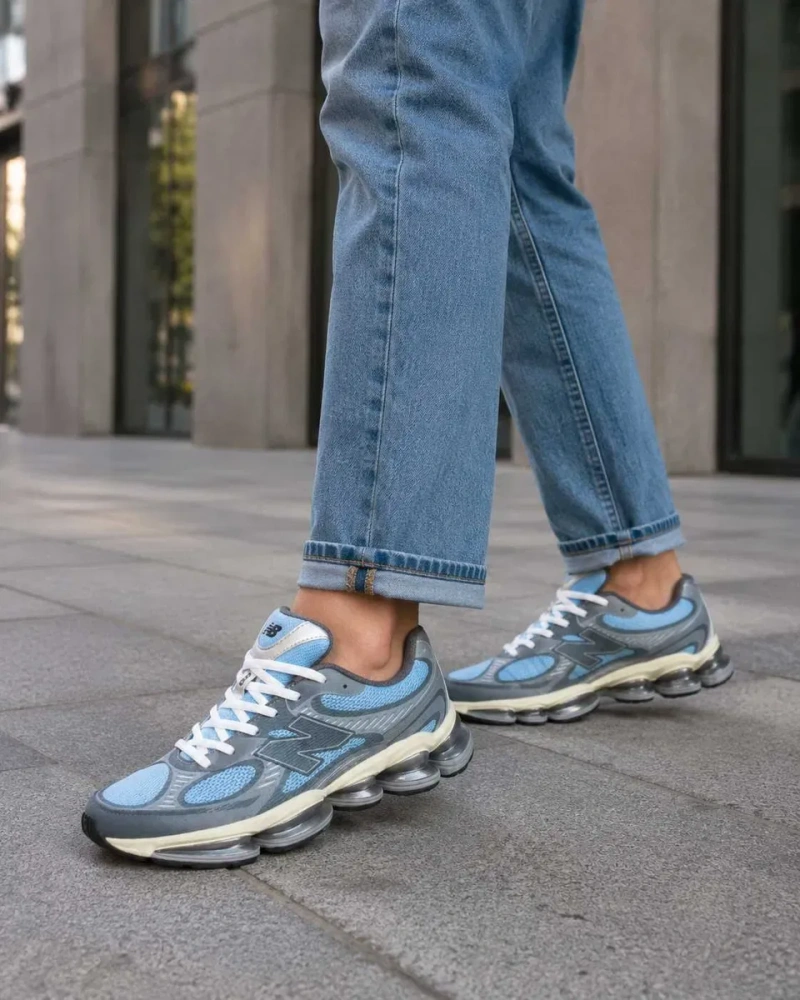 Кросівки New Balance ABZORB 2000 демісезон блакитно-сірі 36–41 без передоплати — фото 7
