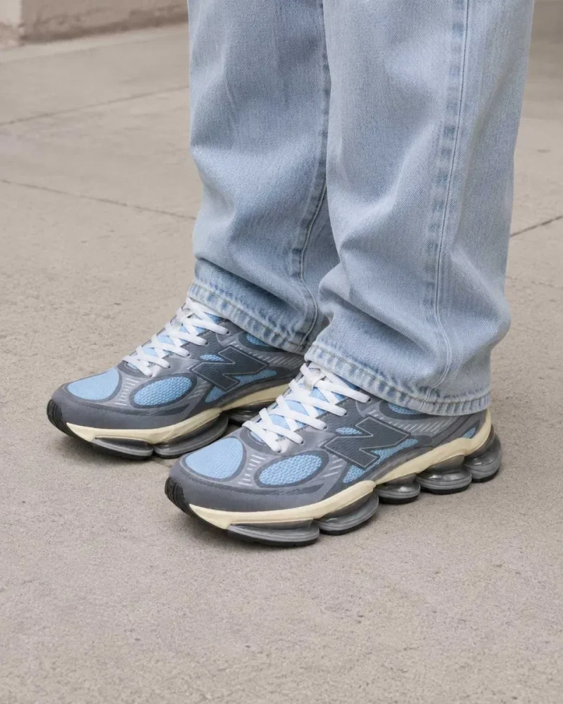 Кросівки New Balance ABZORB 2000 демісезон блакитно-сірі 36–41 без передоплати — фото 8
