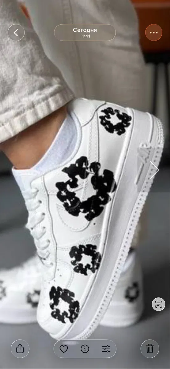 Кросівки Nike Air Force 1 Low x Denim Tears | Нові 35-39 розміри — фото 8