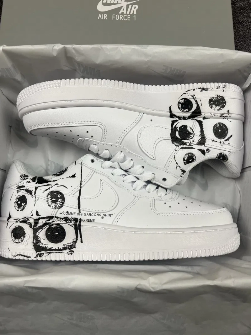 Кросівки Nike Air Force 1 x Supreme x CDG — фото 2
