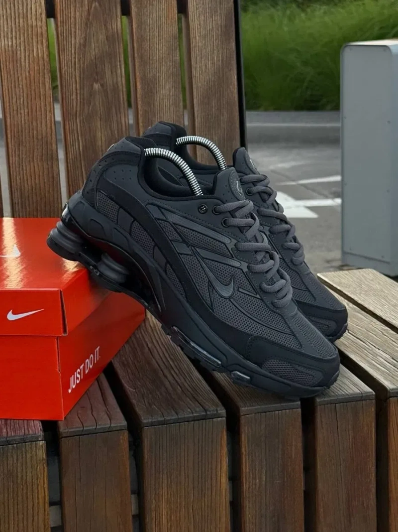 Кросівки Nike SHOX Ride 2 SP, чорно білі сірі кроссовки найк — фото 4