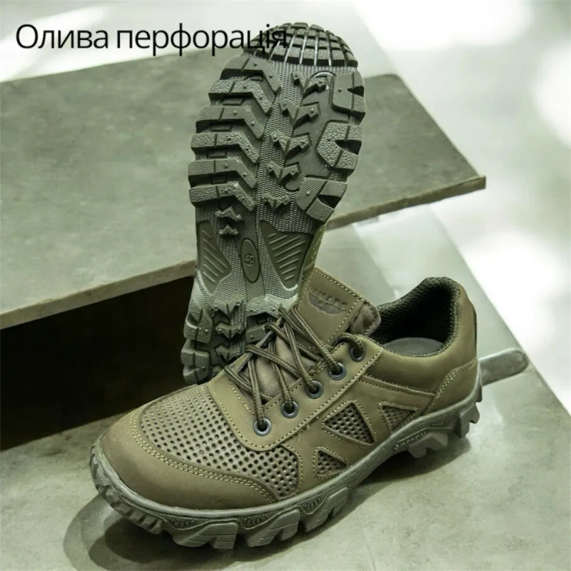 Кросівки тактичні сітка перфорація шкіра демісезонні 36-48 Розн/Гурт. — фото 7