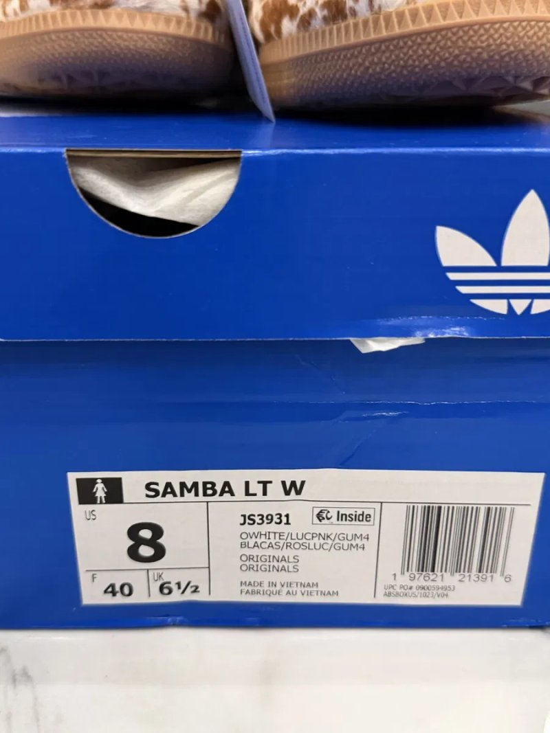 Кросівки жіночі Adidas Samba Lt Cow Print Beige JS3931 — фото 4