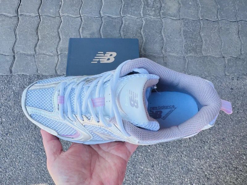 Кросівки жіночі New balance 530 White Silver Pink — фото 3