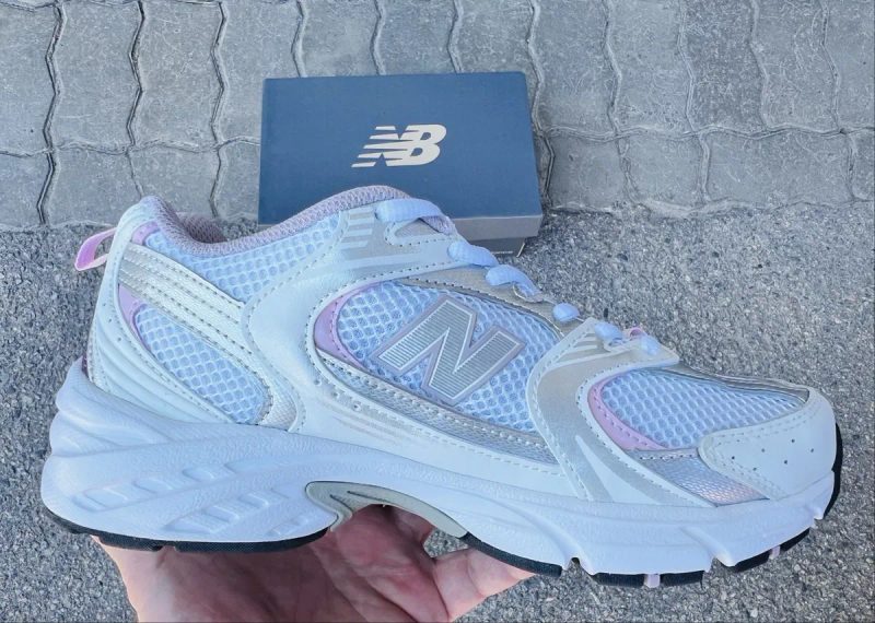 Кросівки жіночі New balance 530 White Silver Pink — фото 4