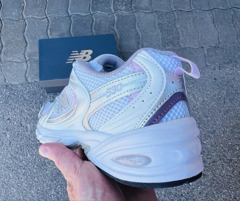 Кросівки жіночі New balance 530 White Silver Pink — фото 5