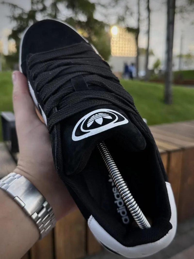 Кроссовки Adidas Campus чоловічі чорно-білі кроссовки кампус адидас — фото 2