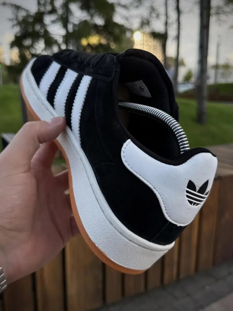 Кроссовки Adidas Campus чоловічі чорно-білі кроссовки кампус адидас — фото 5