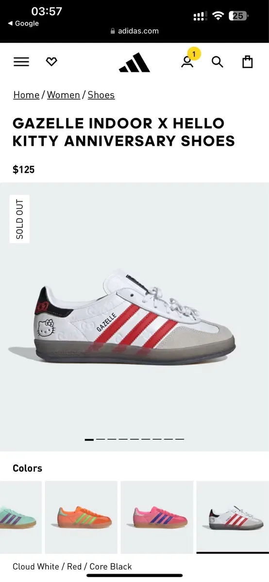 Кроссовки Adidas Gazelle Hello Kitty 36-42 размеры в наличии + подарок — фото 8