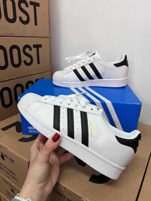 Кроссовки Adidas Superstar белые Адидас Суперстар 38 39 40 41 42 43 — фото 5