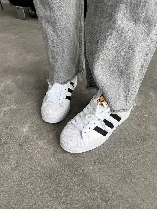 Кроссовки Adidas Superstar белые Адидас Суперстар 38 39 40 41 42 43 — фото 7