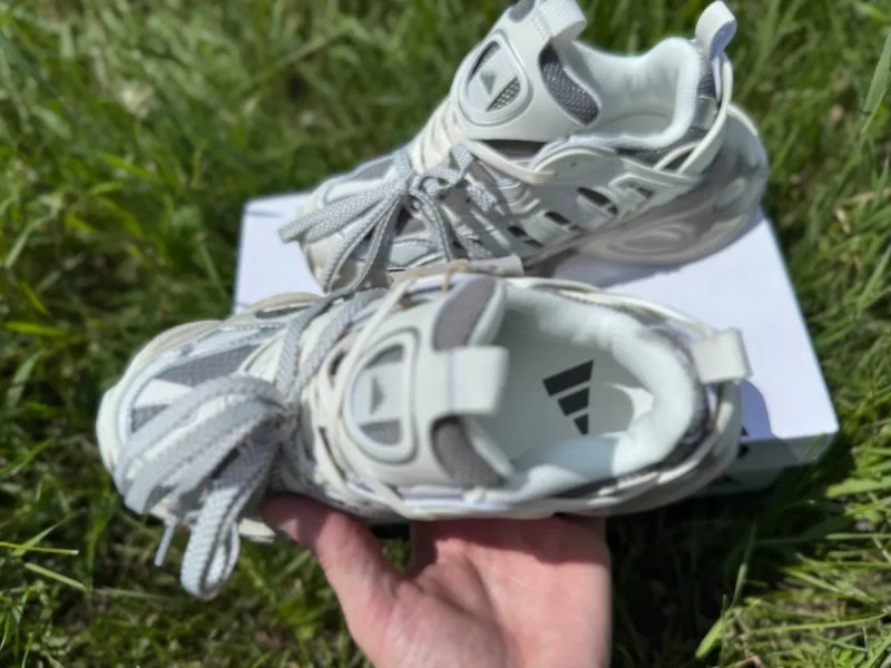 Кроссовки Adidas Vento XLG Runner Deluxe Sail Grey/Core White/Off White /Кросівки Жіночі Венто Dirty White / Silver — фото 7