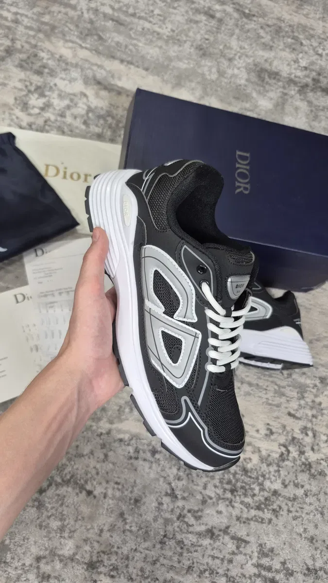 Кроссовки Dior b30 Кроссовки диор б30 бело черные Sneakers Dior b22 B30 Nike adidas Dior Christian Dior Sneakers B22 Dior b30 Диоры б30 Кристиан Диор — фото 2
