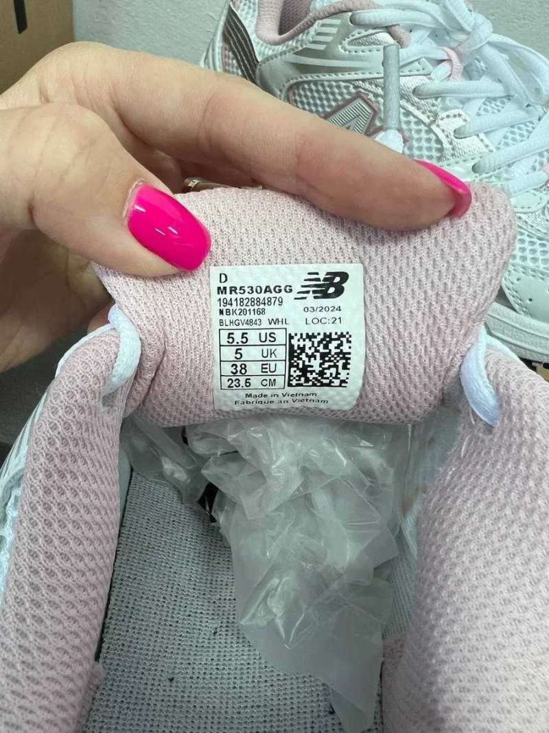 Кроссовки New balance 530 silver pink / Нью Беленс 530 серые розовые  36 37 38 39 40 — фото 2
