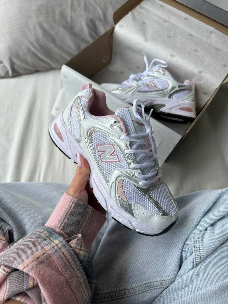 Кроссовки New balance 530 silver pink / Нью Беленс 530 серые розовые  36 37 38 39 40 — фото 7