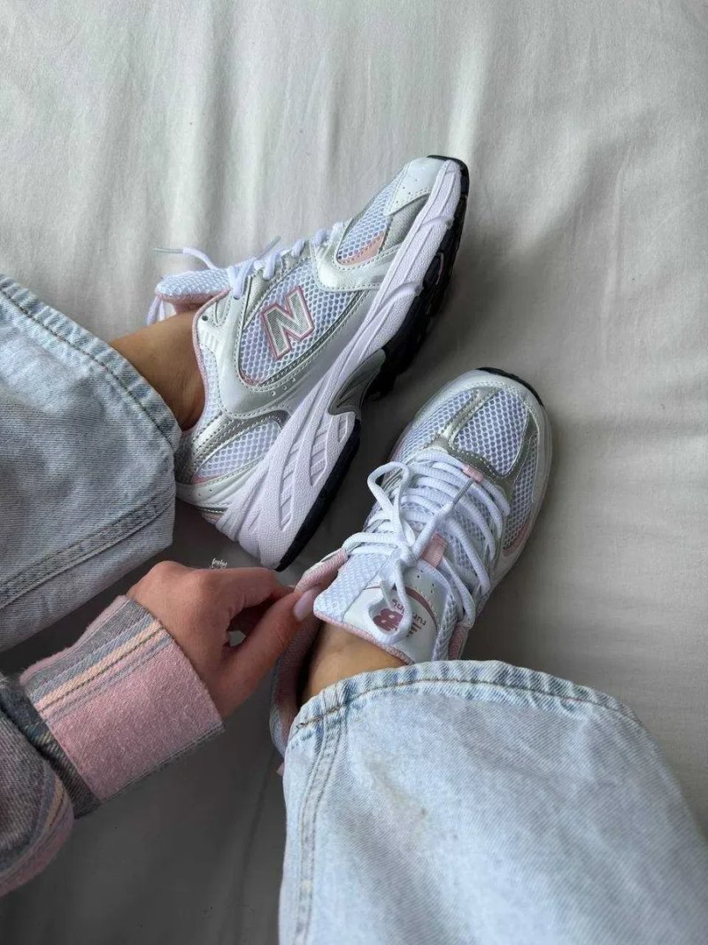 Кроссовки New balance 530 silver pink / Нью Беленс 530 серые розовые  36 37 38 39 40 — фото 8