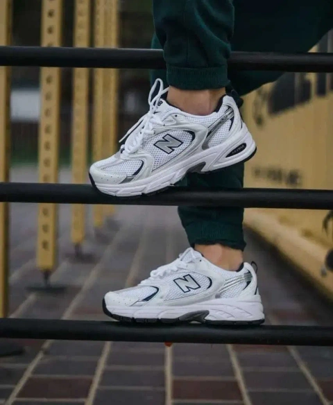Кроссовки New Balance 530 White Navy/Кросівки NB/Чоловічі Нью Беланс