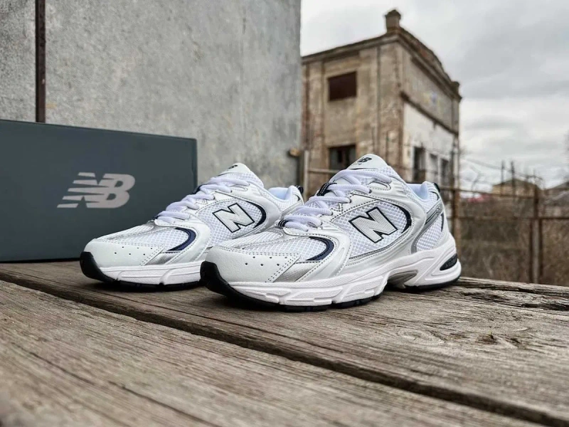Кроссовки New Balance 530 White Navy/Кросівки NB/Чоловічі Нью Беланс — фото 5